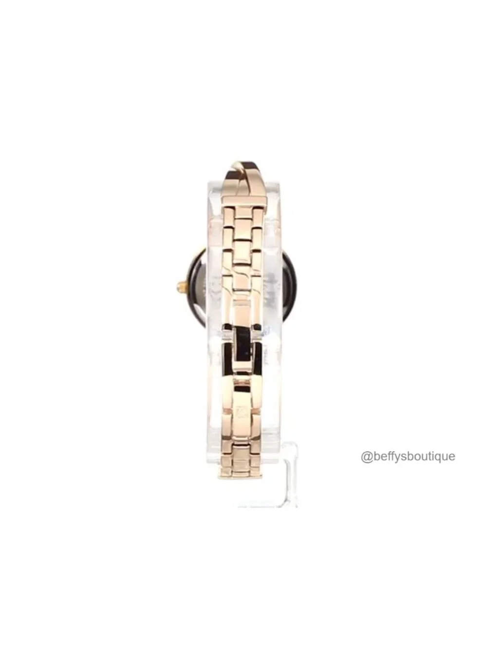 Anne Klein Crystal Bangle Watch & Bracelet Set, Japanese Quartz, Gold Tone